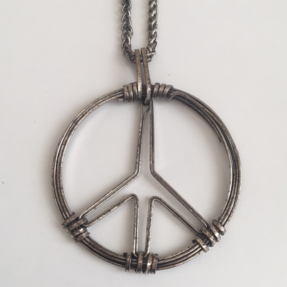 Peace Sign Pendant Necklace
